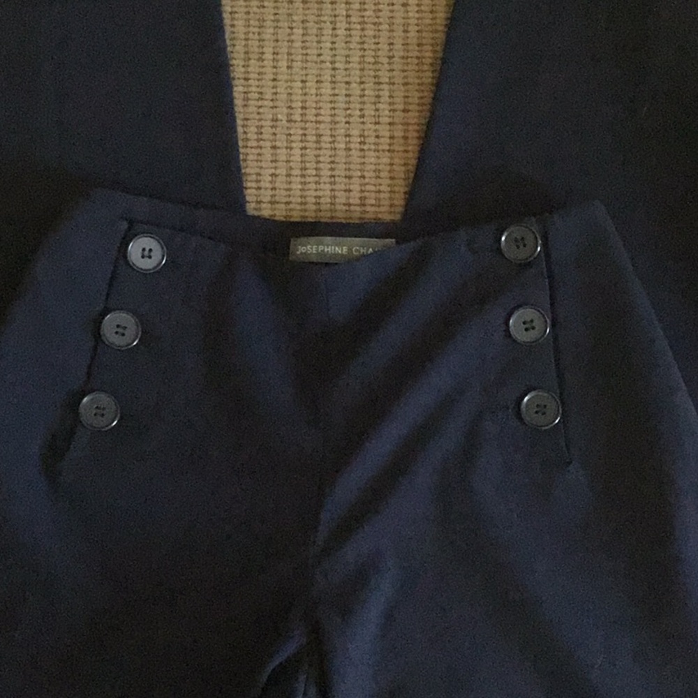 Navy Wide Leg Pants by Josephine Chaus